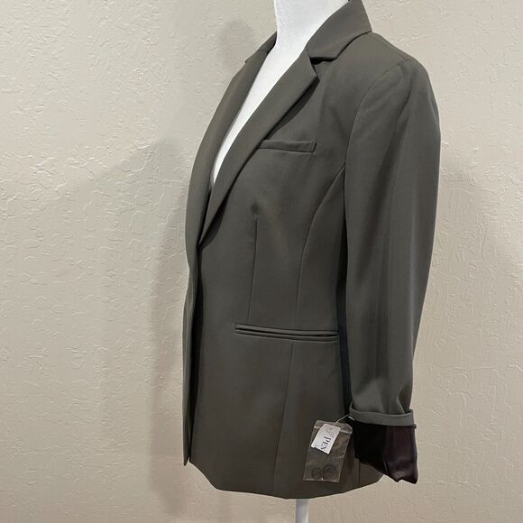 ~ New! 6p Pendleton Blazer Virgin Wool Olive Pockets Lined Seasonless Petite - Picture 11 of 16
